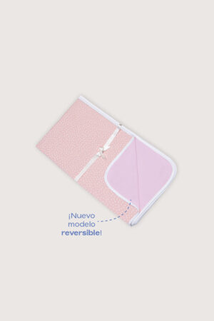 Manta Pima Reversible Durazno Flores
