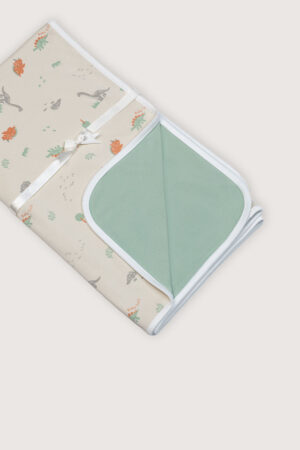 Manta Pima Reversible Verde Dino Zoom