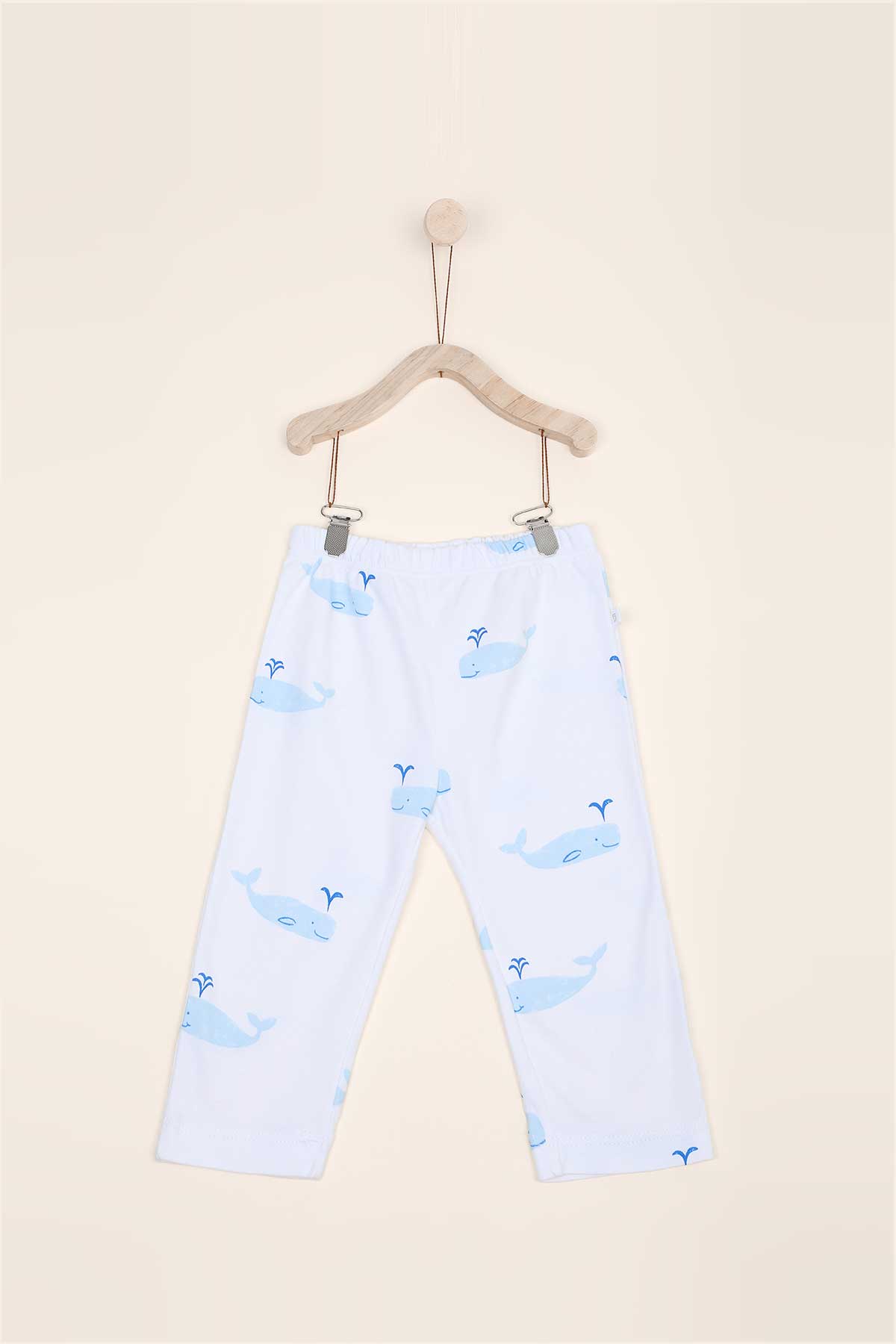 Pantalón Pima Blanco ballenas