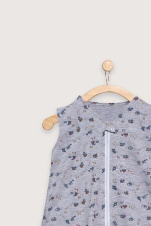 Saco Dormir Verano Gris Carritos 2