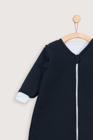 Saco Dormir Niños Invierno Azul Oscuro Detalle