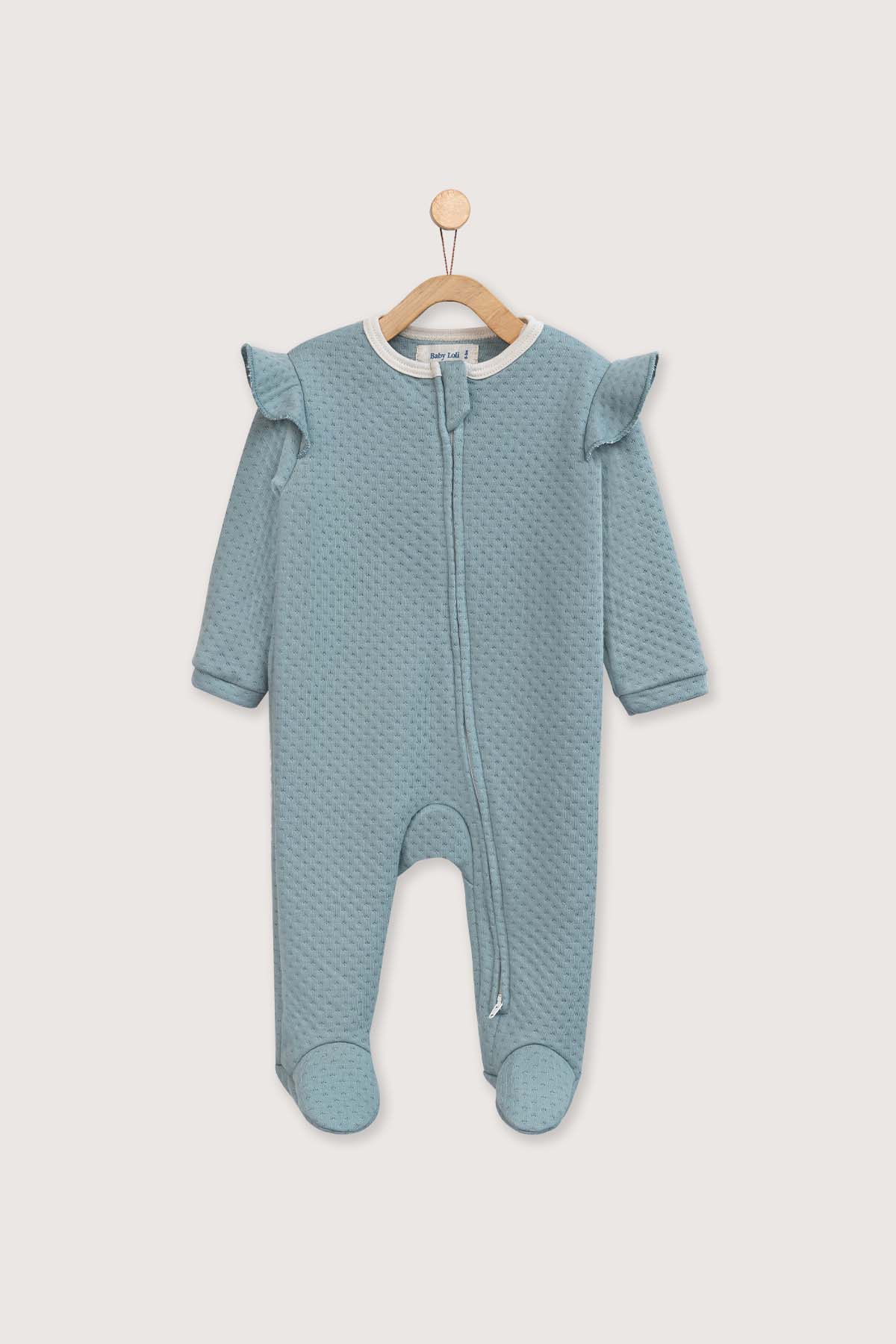 Pijama enterizo jacquard verde Baby Loli