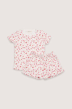 Pijama Manga Corta Bebe Cerezas