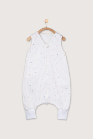Saco Verano Pies Libres Blanco Hojitas