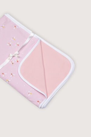 Manta Pima Reversible Rosa Hadas Zoom