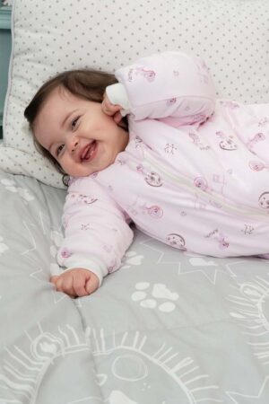 Saquito Invierno Dino Espacial Rosa Niña 5