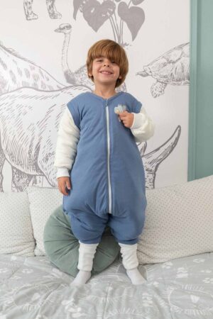 Saquito Invierno Elefante Azul Hueso Niño 4