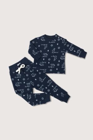 Pijama Franela Azul Dino