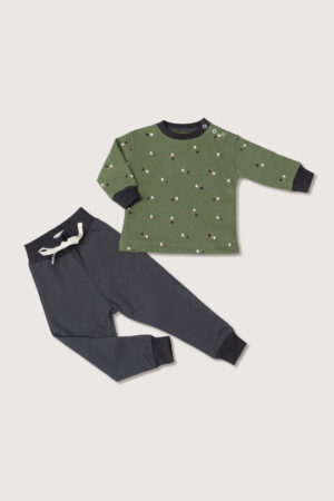 Pijama Franela Verde Militar