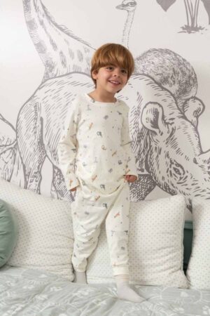 Pijama Pima Mini Dinos Niño 7