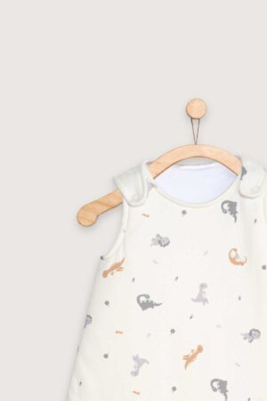 Saco Dormir Invierno Redondo Mini Dinos Detalle