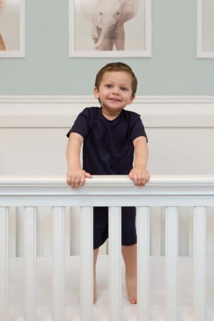 Pijama Pima Manga Corta Azul Acero 2