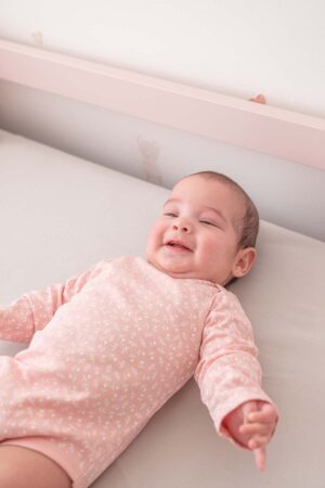 Body Pima Confort Durazno Flores Bebe 4