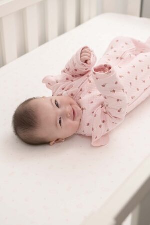 Enterizo Jacquard Rosa Flores 3