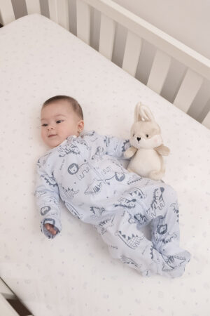 Pijama Enterizo Pima Celeste Dino 4