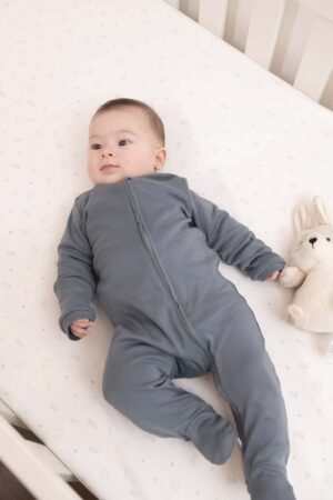 Pijama Enterizo Pima Gris Azulado 2