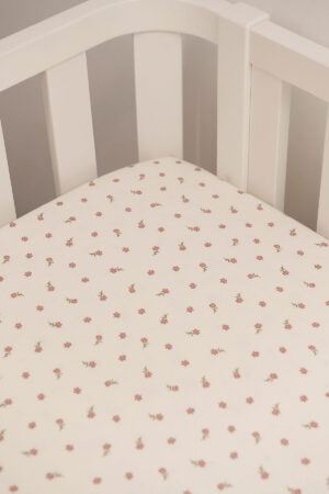 Sabana Bajera Crema Flores Guindas 3