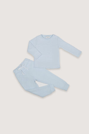 Pijama Jacquard Celeste