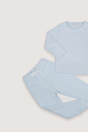 Pijama Jacquard Celeste Zoom