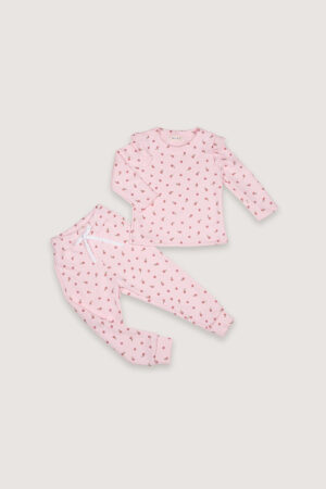 Pijama Jacquard Rosado Margaritas