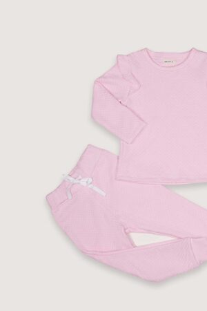 Pijama Jacquard Rosado Rosado Bobos Zoom