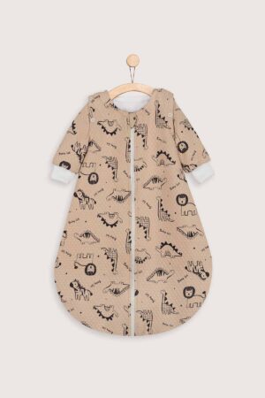 Saco Redondo Media Estacion Beige Dino