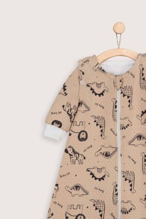 Saco Redondo Media Estacion Beige Dino Zoom