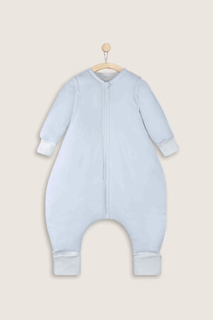 Saco Invierno Celeste Bebe Manga Broches