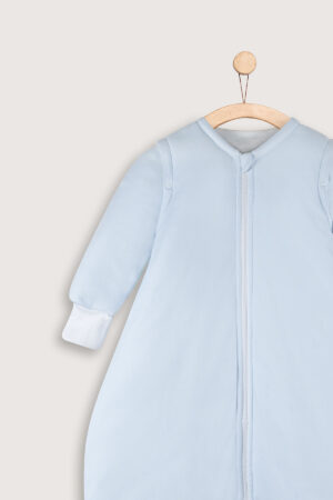 Saco Invierno Celeste Bebe Manga Broches Zoom