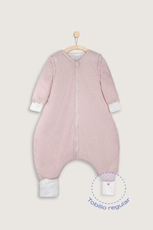 Saco Invierno Durazno Flores Manga Broches Tobilloregular Portada