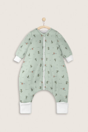 Saco Invierno Verde Dragones Manga Broches
