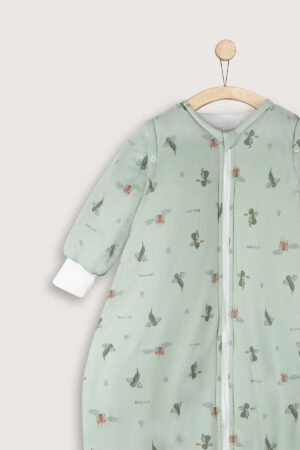 Saco Invierno Verde Dragones Manga Broches Zoom