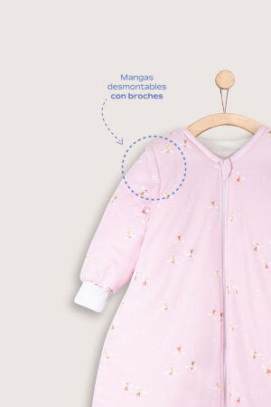 Saco Invierno Rosa Hadas Tobillo Regular Broches 2