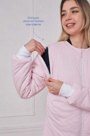 Saco Invierno Adulto Rosa Pastel Manga