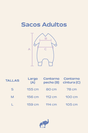 Tallas Saco Invierno Adultos