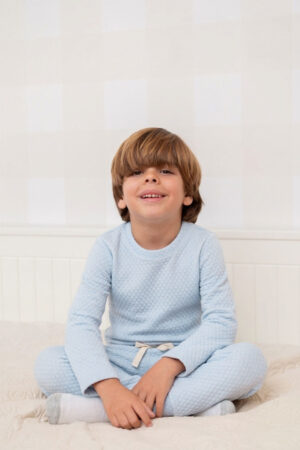 Pijama Jacquard Celeste Pina 1