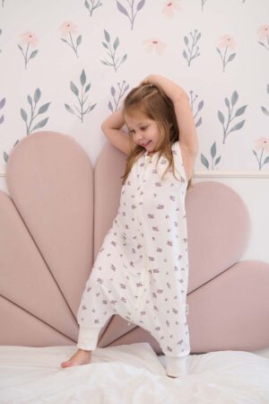 Saco Verano Pies Libres Flores Lila 5