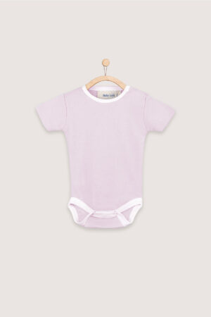 Body Manga Corta Bebe Rosado