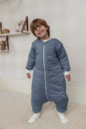 Saco Invierno Gris Azulado Tapamedia