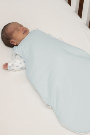 Saco Invierno Redondo Azul Pastel