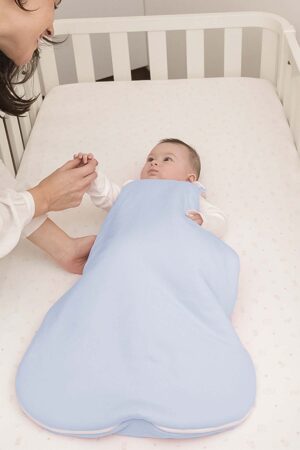 Saco Invierno Redondo Celeste